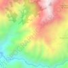 Chini topographic map, elevation, terrain