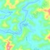 Bananal de Baixo topographic map, elevation, terrain