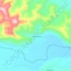 Villahermosa topographic map, elevation, terrain