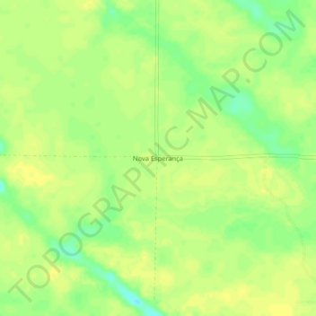 Nova Esperança topographic map, elevation, terrain