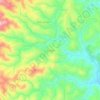 Gisenyi topographic map, elevation, terrain