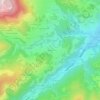 Pouillas topographic map, elevation, terrain
