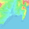 Moraira topographic map, elevation, terrain