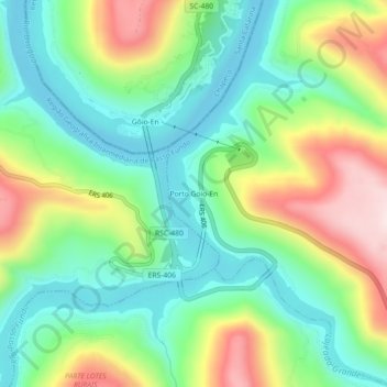 Porto Goio-En topographic map, elevation, terrain