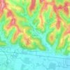 Oberkornbach topographic map, elevation, terrain