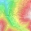 Les Bornes topographic map, elevation, terrain