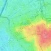 Grotte artificielle du parc des Buttes-Chaumont topographic map, elevation, terrain