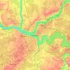Kaunas topographic map, elevation, terrain