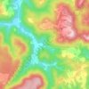 Pluto topographic map, elevation, terrain