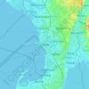 Manila topographic map, elevation, terrain
