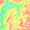 齐伯镇 topographic map, elevation, terrain