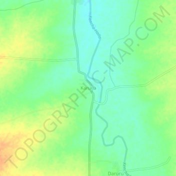 Karuru topographic map, elevation, terrain