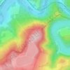 Mont Saint-Victor topographic map, elevation, terrain