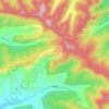 逯家岭村 topographic map, elevation, terrain