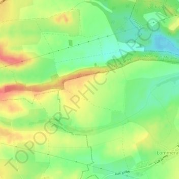 Parson topographic map, elevation, terrain