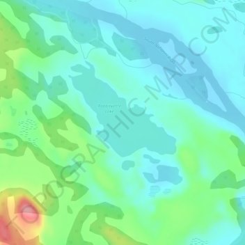 Rabbitkettle Lake topographic map, elevation, terrain