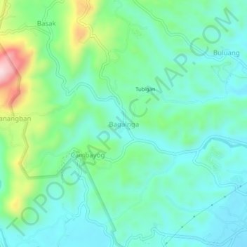 Bagalnga topographic map, elevation, terrain