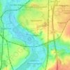 Kessin topographic map, elevation, terrain