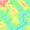 Cortes topographic map, elevation, terrain