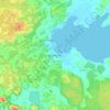 Buskhyttan topographic map, elevation, terrain