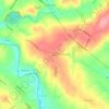 Woxall topographic map, elevation, terrain