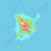 Ko Samui topographic map, elevation, terrain