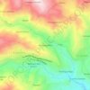 Panchigua Alto topographic map, elevation, terrain