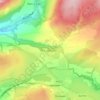 Coelbren topographic map, elevation, terrain