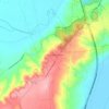 Piana della Catena topographic map, elevation, terrain