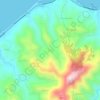 Civil topographic map, elevation, terrain