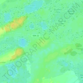 Антошкино topographic map, elevation, terrain
