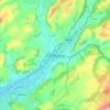 Llandovery topographic map, elevation, terrain