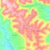 La Unión topographic map, elevation, terrain