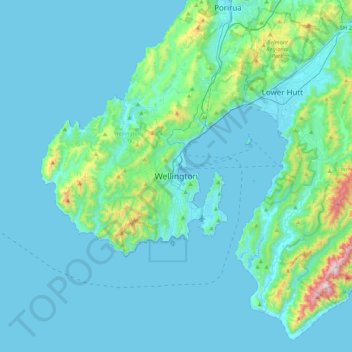 Wellington topographic map, elevation, terrain