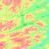 天柱县 topographic map, elevation, terrain