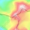 Таван-Богдо-Ула topographic map, elevation, terrain