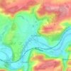 Floriffoux topographic map, elevation, terrain
