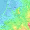 Betuwe topographic map, elevation, terrain