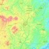 Huye topographic map, elevation, terrain