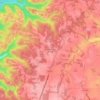 Bloomington Springs topographic map, elevation, terrain
