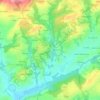 Ty Huella topographic map, elevation, terrain