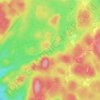 Lac-Beaudry topographic map, elevation, terrain