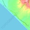 The Downs topographic map, elevation, terrain