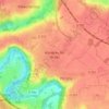 Mandres-les-Roses topographic map, elevation, terrain