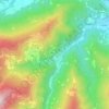 Fucine topographic map, elevation, terrain