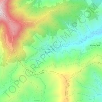Cebola topographic map, elevation, terrain