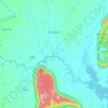Chom Thong topographic map, elevation, terrain