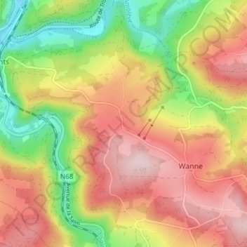 Aisomont topographic map, elevation, terrain