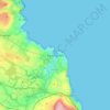 Eyemouth topographic map, elevation, terrain