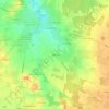 Le Bieux topographic map, elevation, terrain